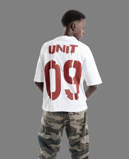 UNIT09 JERSEY WHITE T-SHIRT