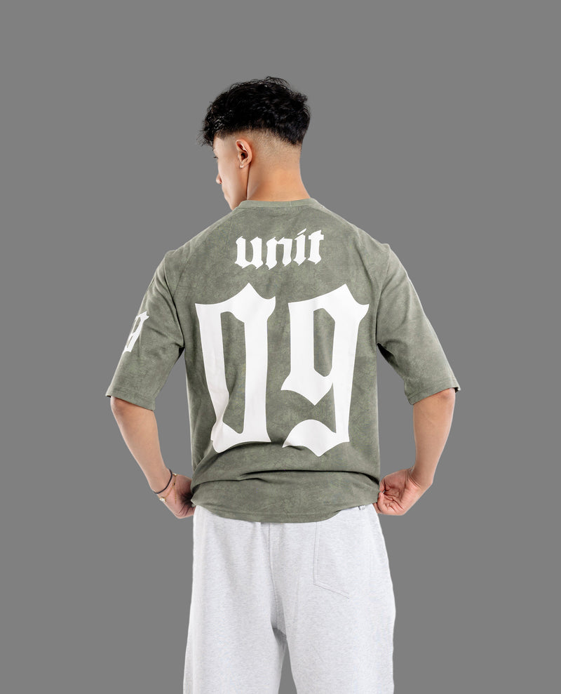 UNIT09 JERSEY OLIVE T-SHIRT